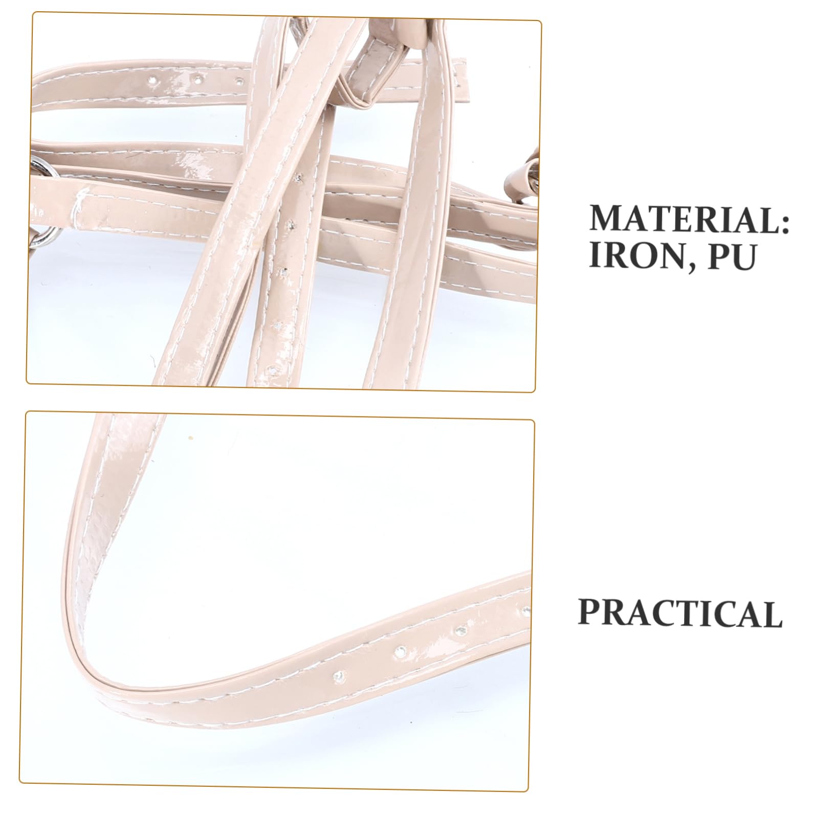 BESPORTBLE Shoe Straps for High Heels Anti-loose Anti-slip Iron Imitation Pu Diy Shoes Prevents Falling