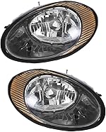 For Ford Taurus Headlight 1998 1999 Driver and Passenger Side Headlamp Assembly Replacement