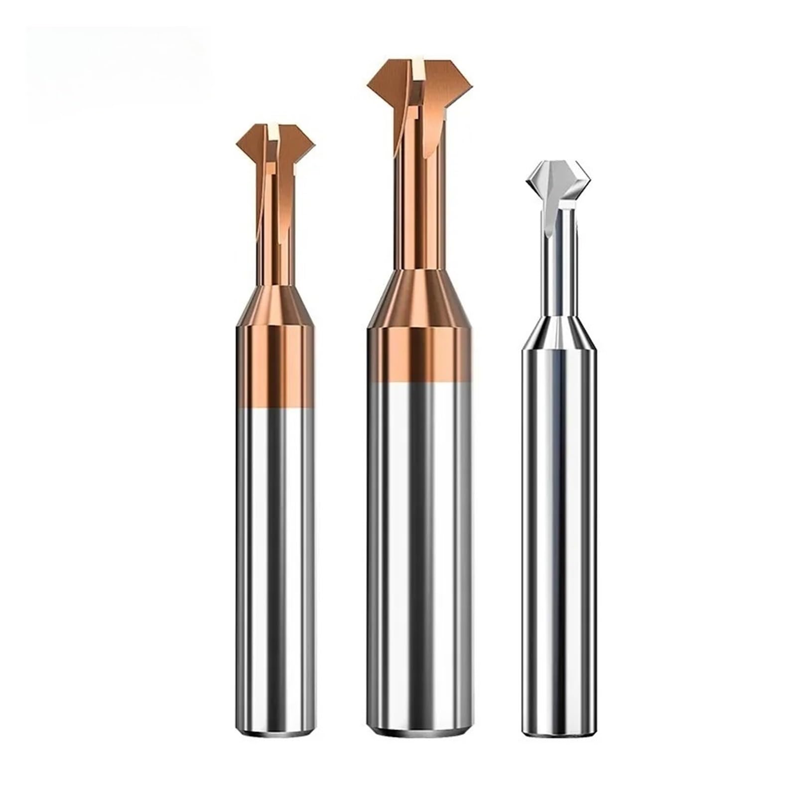 Fresa para ranura en T Fresa para biselado delantero y trasero, desbarbadora, chaflán interno angular doble para agujeros metálicos, eliminación de rebabas internas (4 x 12 x 8 x 50,10 unidades)
