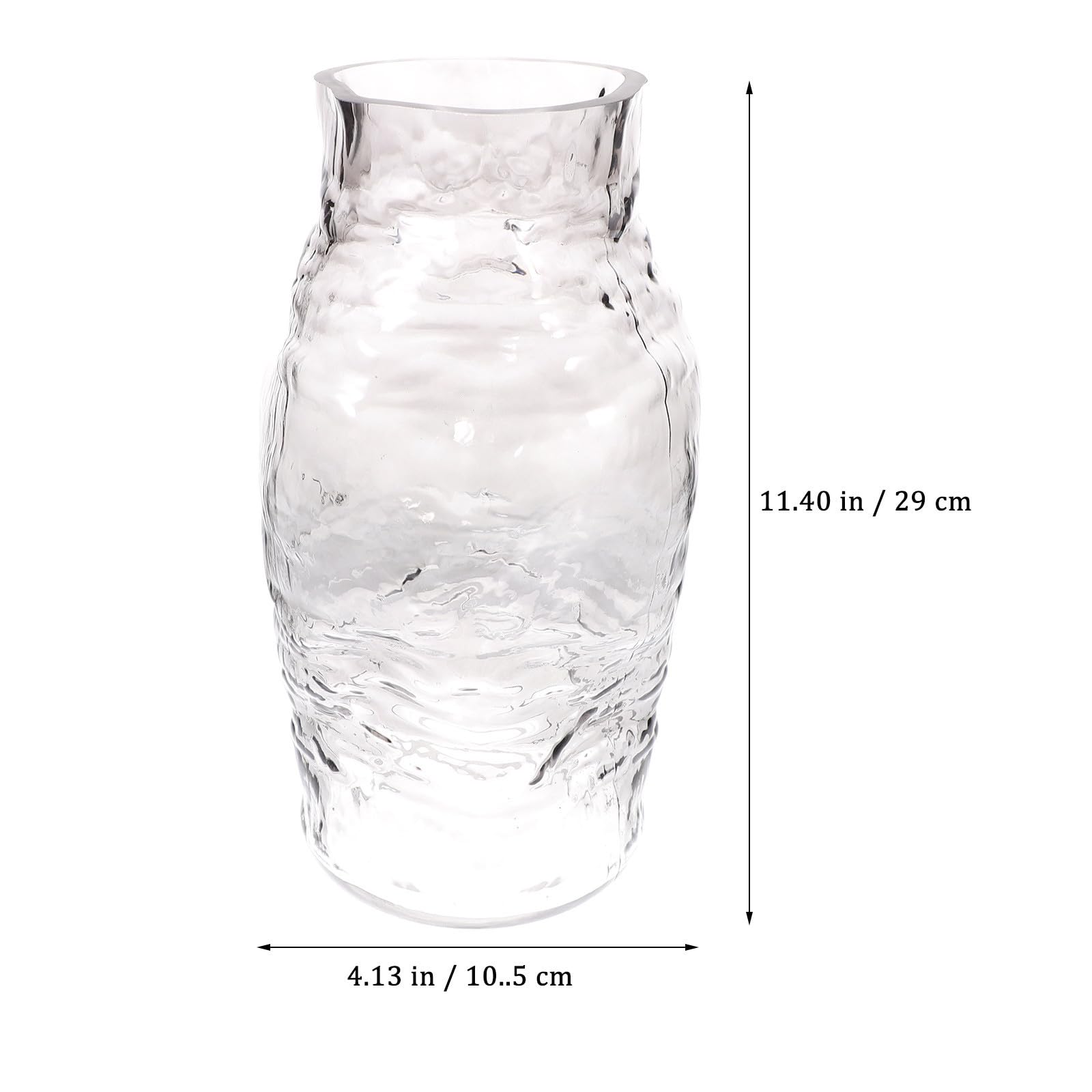 Jarrón de Cristal para Flores Secas, Vidrio, Mesa, Cocina y Boda