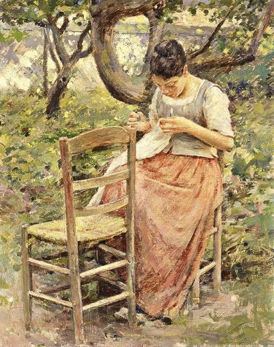 Peinture moderne sur toile de Theodore Robinson, gravure haut de gamme de la couturière 60x90cm