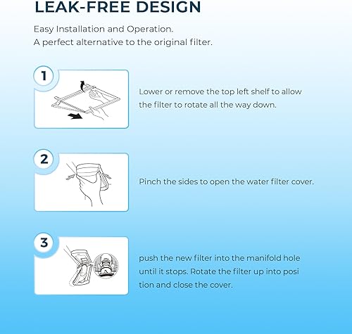 Miniatura 6 de Crystala Filters LT800P - Filtro de agua para refrigerador, compatible con LT800P, ADQ73613401, ADQ73613402, ADQ73613408, ADQ75795104, Kenmore 9490,
