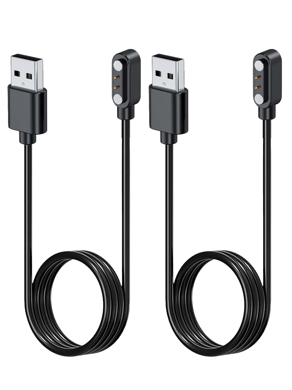 NOUKAJU [2pack] Charger for Piluyaa GS-G300 Smart Glasses, Magnetic USB Charging Cable 1.96ft/60cm,Charger Cable for Piluyaa GS-G300 AI Smart Glasses(Black)-image-18