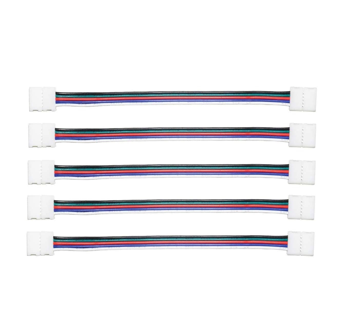 protium LED 5050 RGBW Strip Light Connector 5 Pin Conductor 12 mm Wide Strip to Strip Jumper (5 Pcs)-image-18