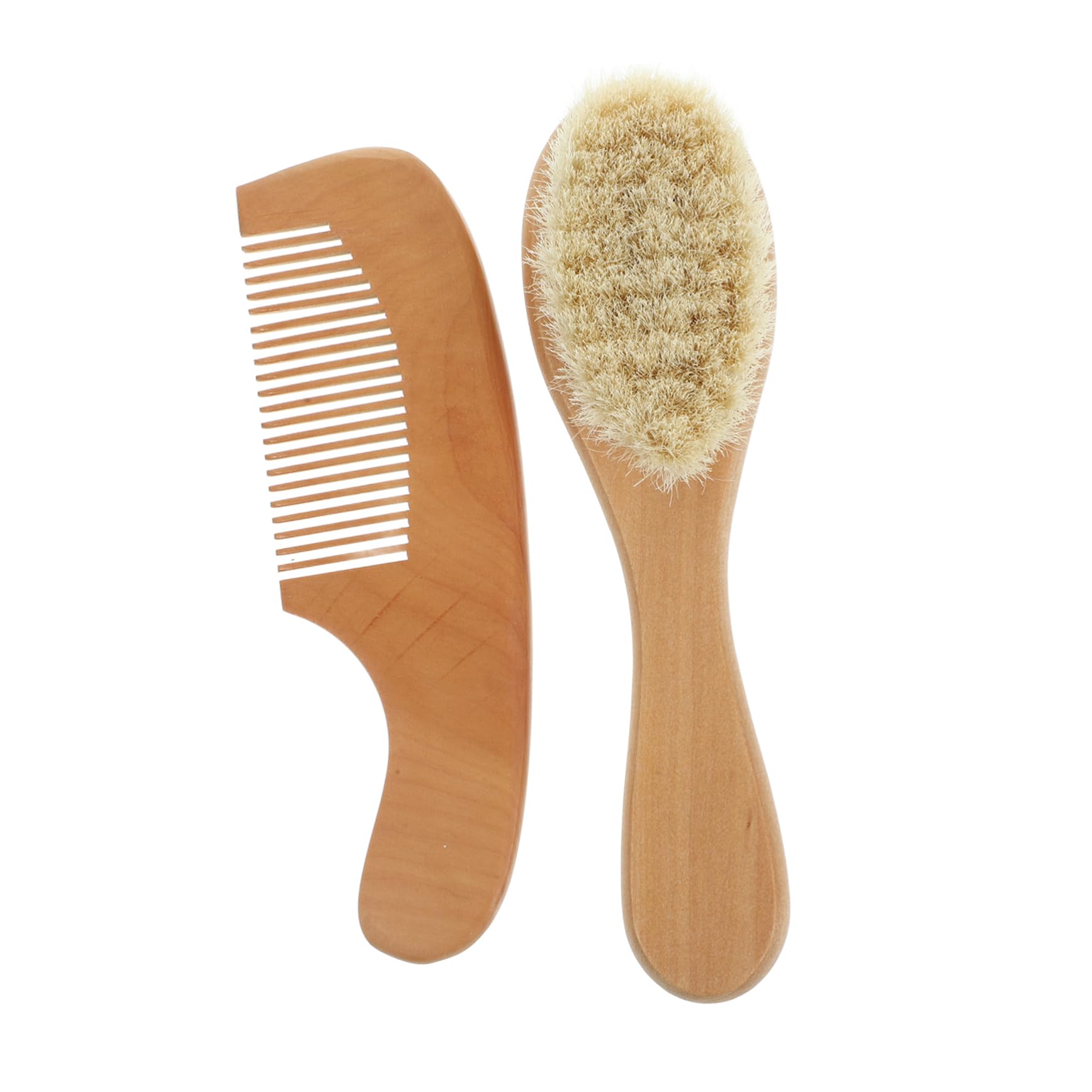 Ipetboom Scalp Massage Toys Wooden Comb Brush Bathing Set Baby Hair Set Cleaning Supplies Kit