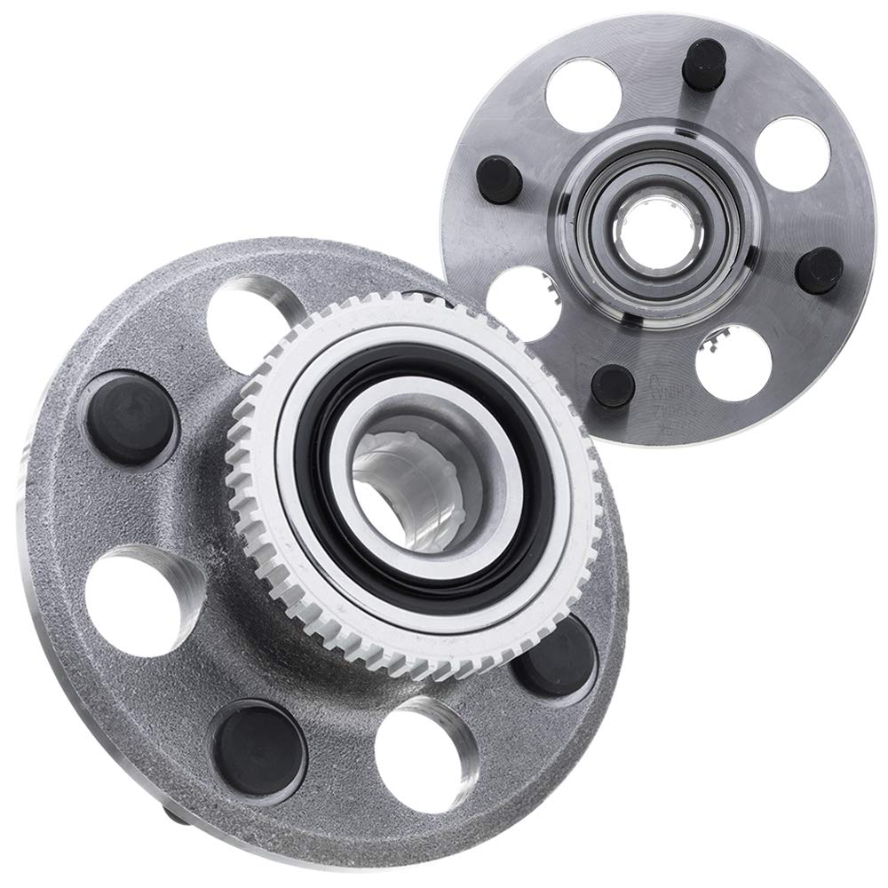 [2-Pack] 512042 - Rear Driver and Passenger Side Wheel Hub Bearing Assembly Compatible with 1996-2000 Honda Civic [Rear Drum 4-Wheel ABS] [Cross Reference: WA512042, BR930480, 051-6200]