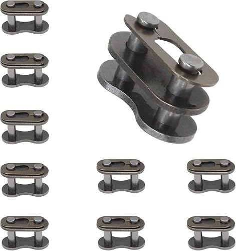 10 piezas de accesorios de repuesto de eslabones maestros de cadena 415H para bicicleta motorizada de 49 cc, 50 cc, 60 cc, 66 cc, 80 cc, 100 cc,