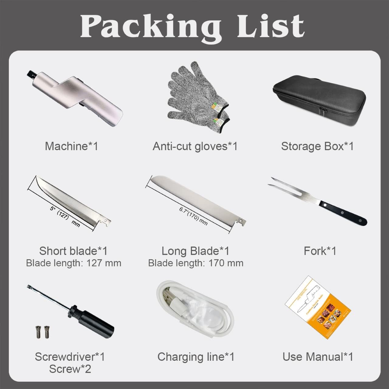 JNSTU Professional Cordless Electric Knife, Turkey Knife, Portable Rechargeable Lithium Electric Knife with Safety Lock, Used for Carving Meat, Turkey, Steak, Fish, Poultry, Vegetables, Handmade : Home & Kitchen