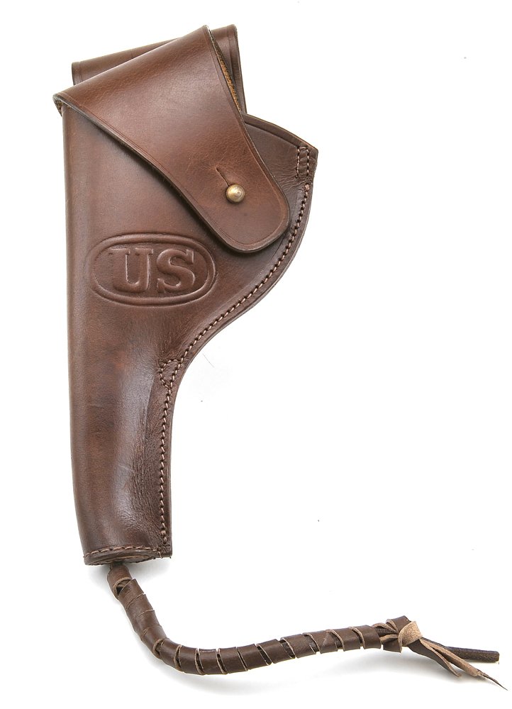 US M1917 1942 .45 Pistol Revolver Holster Left Hand Version Premium Drum Dyed Leather