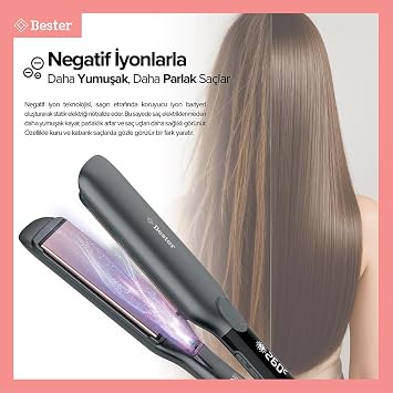 Bester S9100 ProLuxe FlexStyle 45mm Geniş Plakalı Saç Düzleştirici