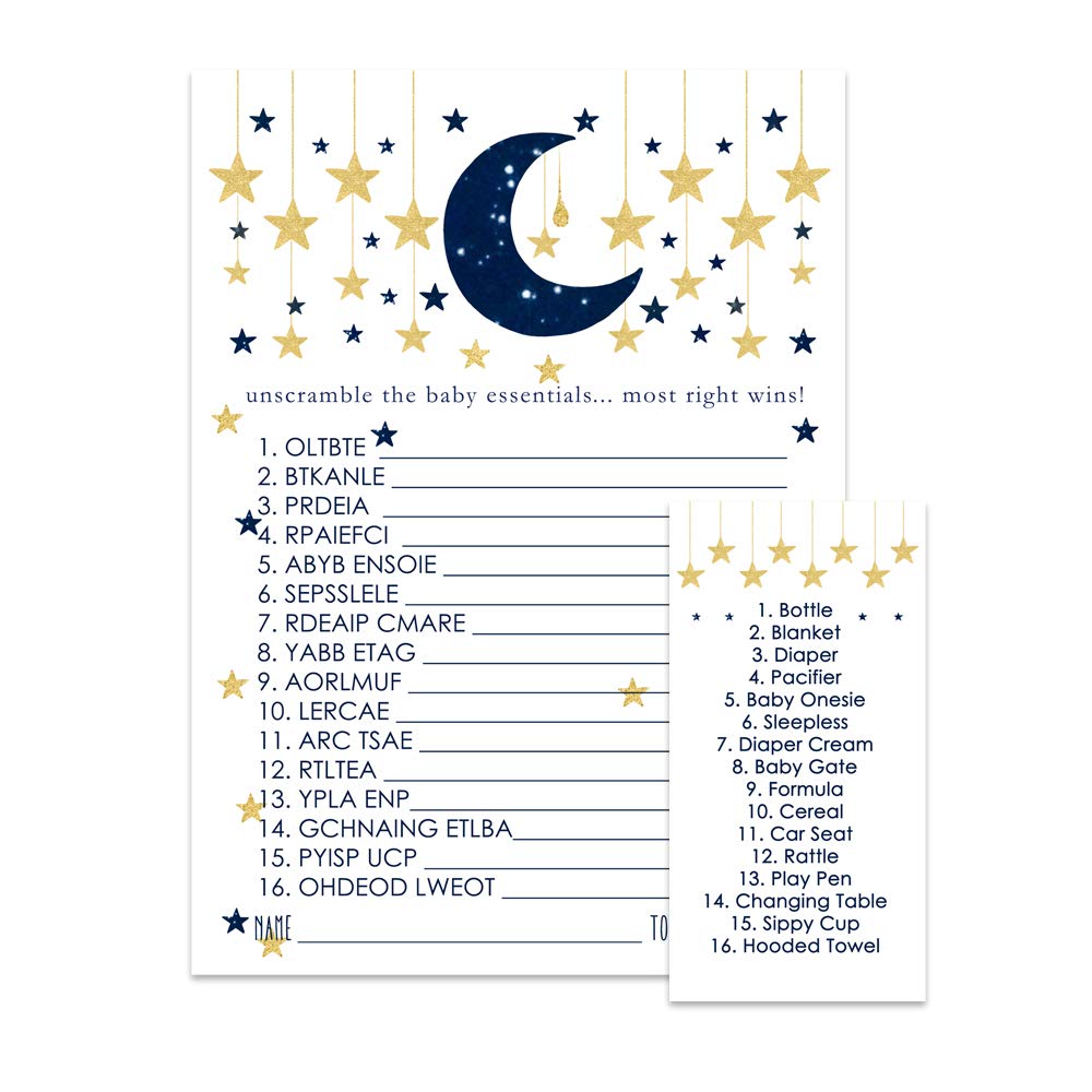 28-Pack Navy & Gold Abstract Dot Scratch Off Game Cards - Perfect For Baby Showers, Birthdays & Raffles