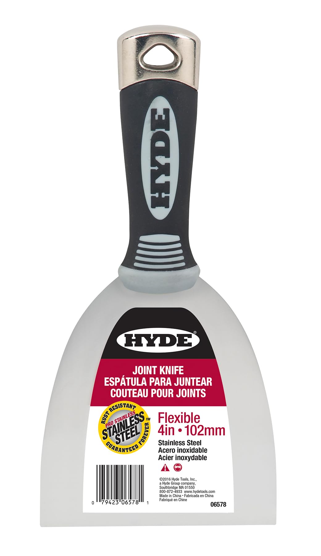 Hyde 06578 Putty Knife,Flexible, 4"