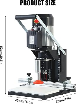 Hinge Drilling Machine, 1100W Handheld Woodworking Hole Drilling Puncher 2880rmp/min Portable Drilling Punching Machine, Depth 0-40mm for Drill Hole Cupboard Wardrobe Home Improvement