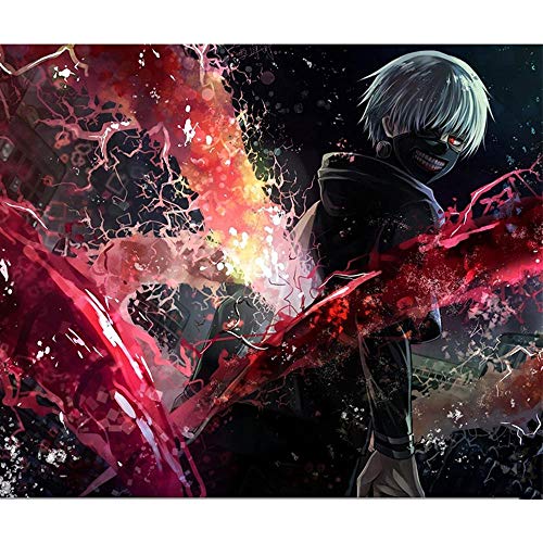 YDYHYANG DIY Adult Paint by Numbers Child Oil Painting Kit Creative Toys Home Art Decor Gift - Anime Tokyo Ghoul