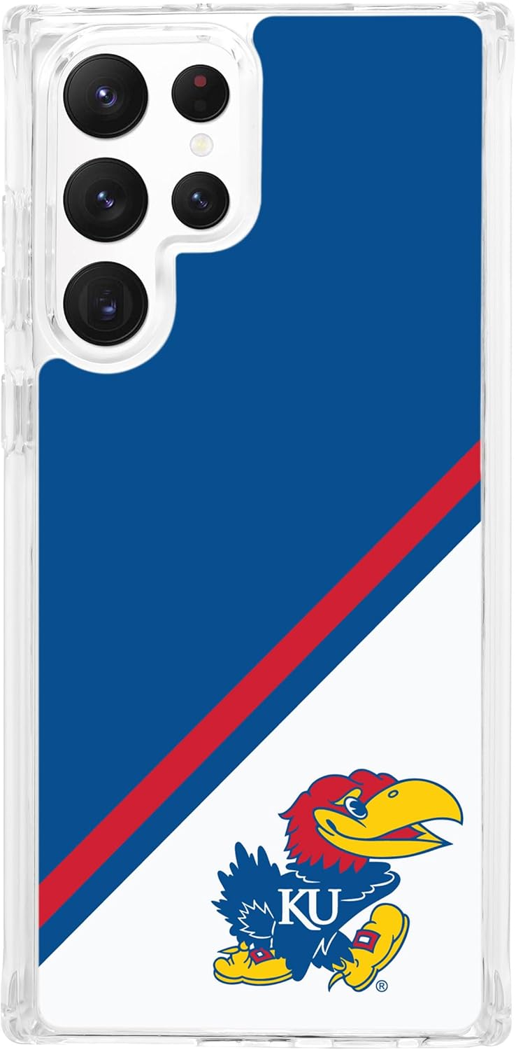 Affinity Bands Kansas Jayhawks HD Phone Case Compatible with Samsung Galaxy S23 Ultra (Champion Series)