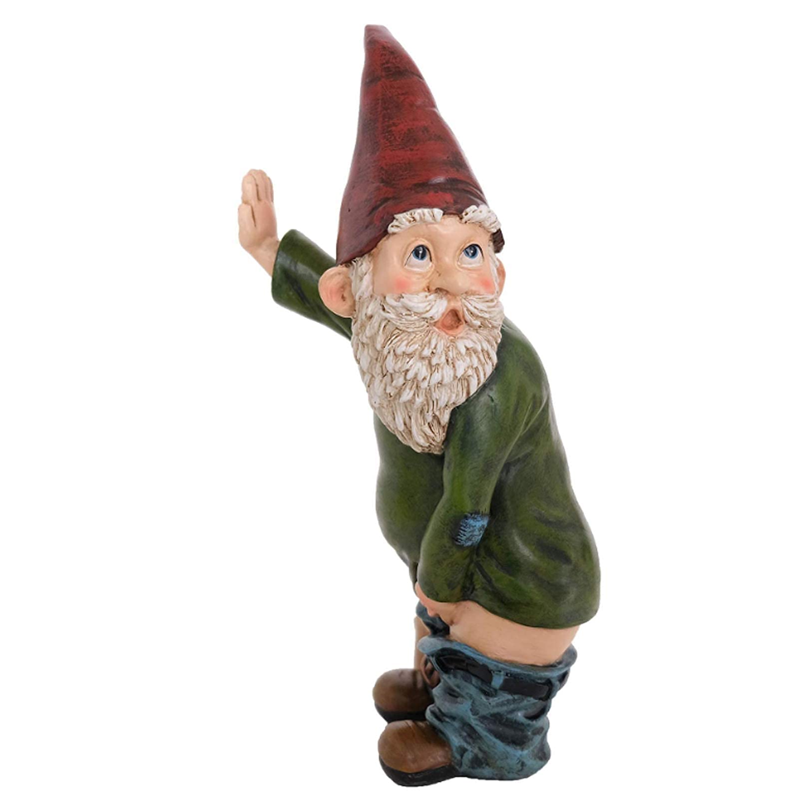 Kamndex Red Garden Gnome Figures Decoration, Funny Cheeky Peeing Garden Gnome Garden Gnome Fishing Figure Gnome Decoration Make People Happy, Suitable For Decorating Indoor And Outdoor Objects In The Garden
