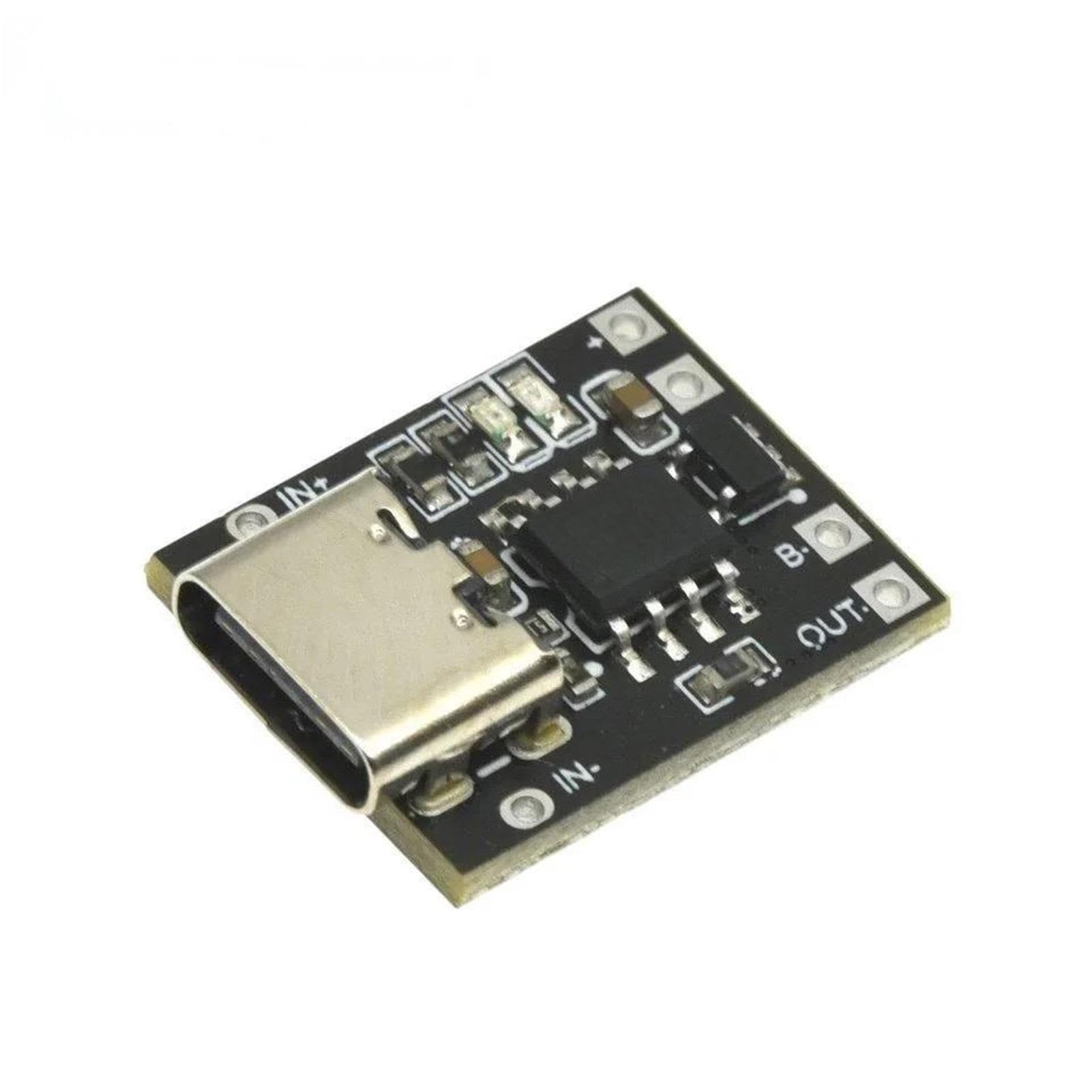 BMS Balance 3 Stück Superkleine Ternäre Lithiumbatterie-Ladeplatine 1A,7 V 4,2 Lademodul Typ-C-Schnittstelle mit Schutzplatine für Akkupack RV Motor