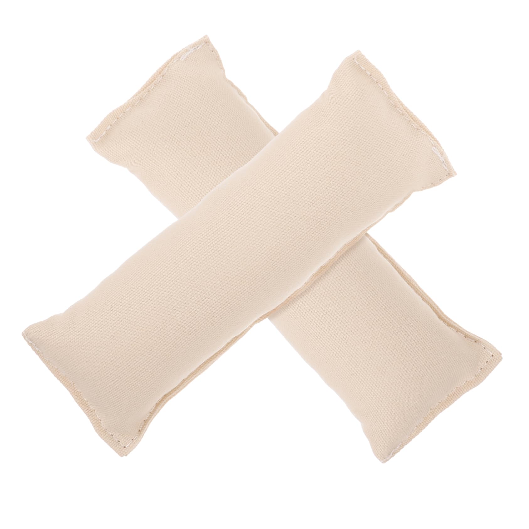 Vaguelly 2pcs Cotton Elbow and Wrist Pads Creamy White Slip Comfortable Support for Computer Desk Office Keyboard Mouse