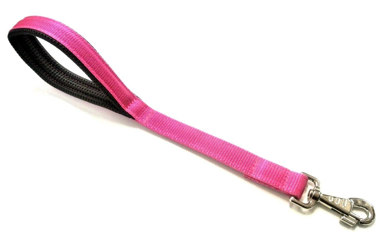 18" Short Close Control/Traffic Control Dog Lead With Padded Handle For Comfort In (Cerise)