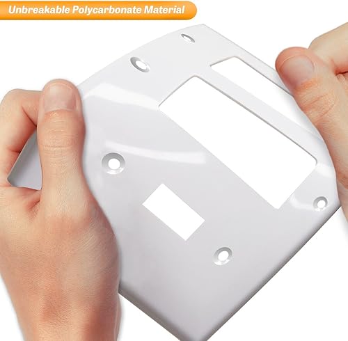 Miniatura 6 de ENERLITES Placa de pared combinada de salida basculante de palanca individualdoble decorador, tamaño estándar de 3 bandas (4.5 x 6.38 pulgadas),