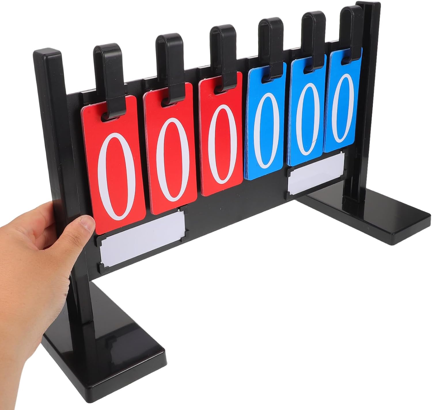minkissy Multifunctional Portable Sports Scoreboard Flipper 6-Digit Tabletop Score Keeper Waterproof Thickened for Basketball Volleyball Soccer Softball Referee Use