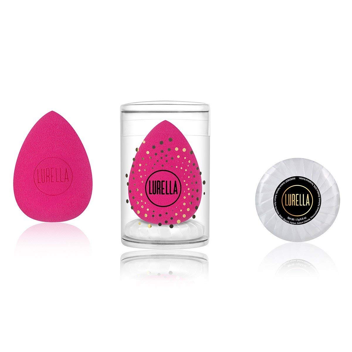 Lurella Cosmetics Teardrop Beauty Sponge (Hot Pink)