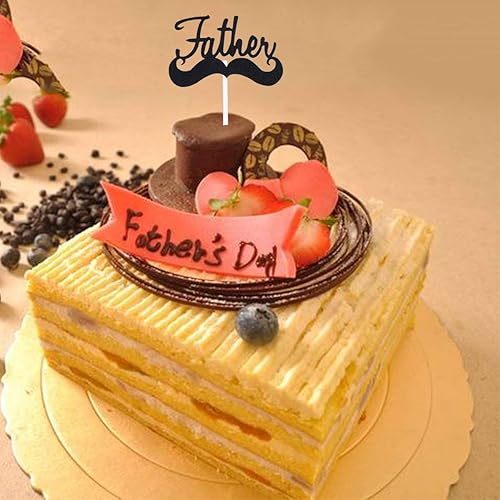 Miniatura 4 de BinaryABC Decoración para tartas para el Día del Padre, decoración de pasteles, suministros de fiesta, 20 unidades