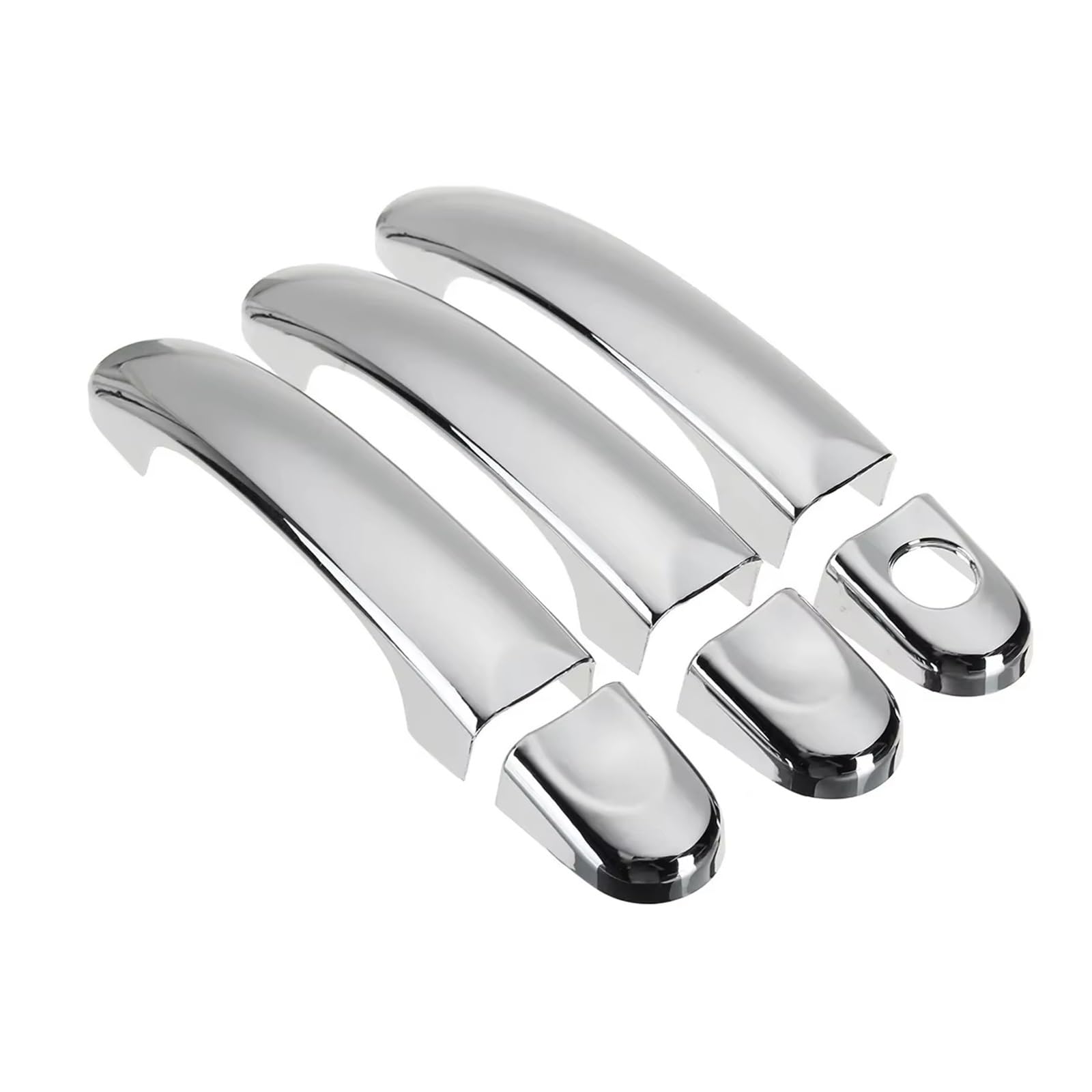 DBCKLS Vehicle Exterior Outer Door Handle for VW for Transporter for T5 for Caravelle for Caddy for Multivan 2003-2009 6X Chrome 3 Door Handle Cover Trim Set