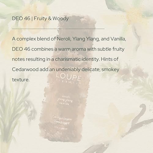 Miniatura 5 de LOUPE  Desodorante orgánico certificado roll-on para mujeres y hombres  Ingredientes a base de plantas, limpios y seguros  Piel sensible  Perfumado