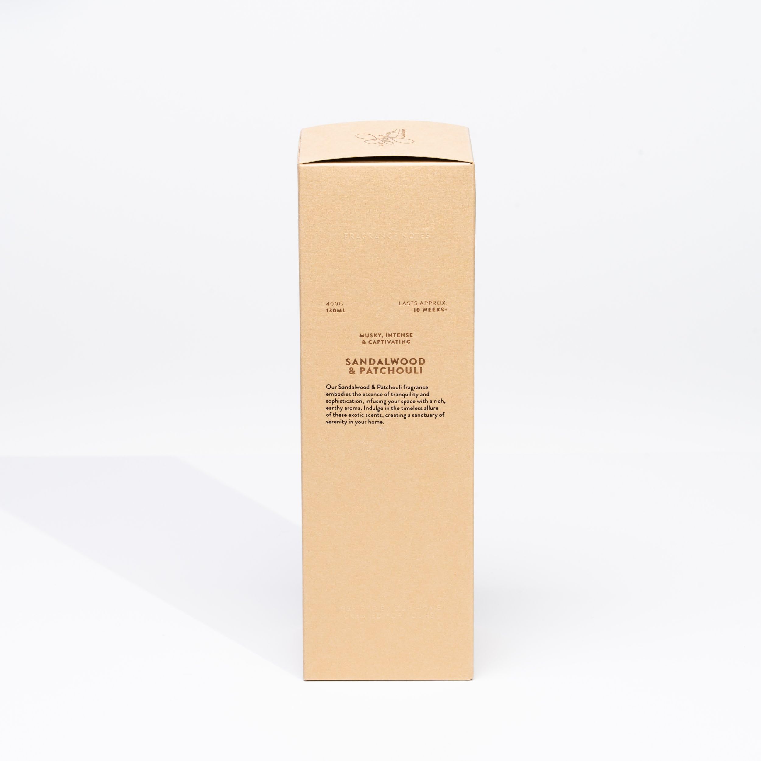 Sandalwood & patchouli Reed Diffuser 27cm x 8.5cm x 8.5cm - Isle of Skye