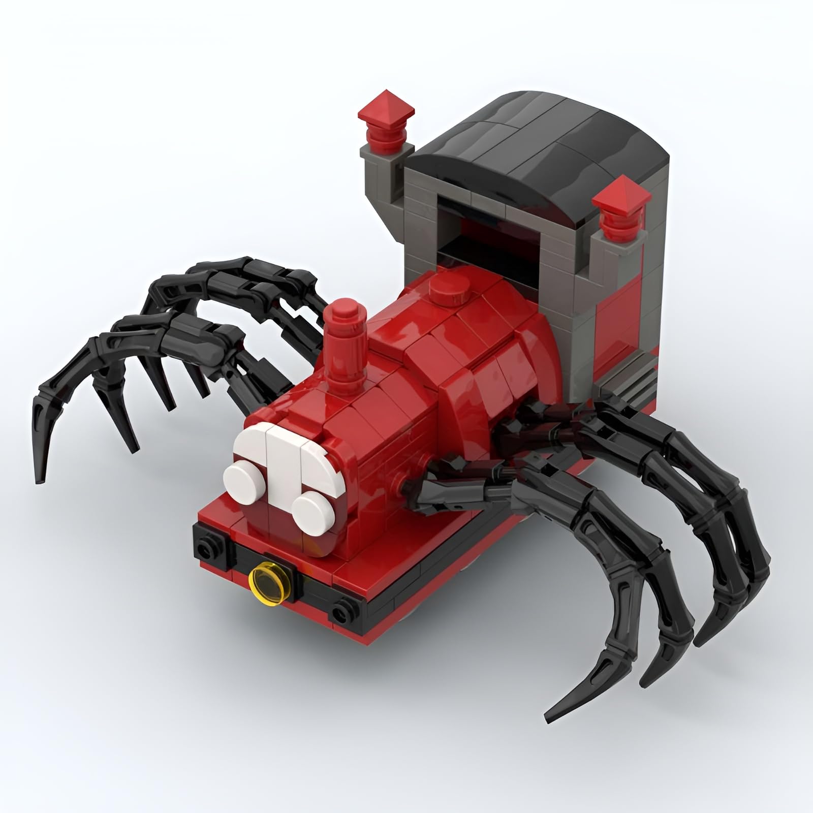 JVAVNE Choo Choo Charles Horror Spider Train Building Blocks Set, 266 PCS Charles Train Building Bricks Model Toys, Collectible Spider Trains Chasing Building Kit Toy, Gifts for Adult and Teens