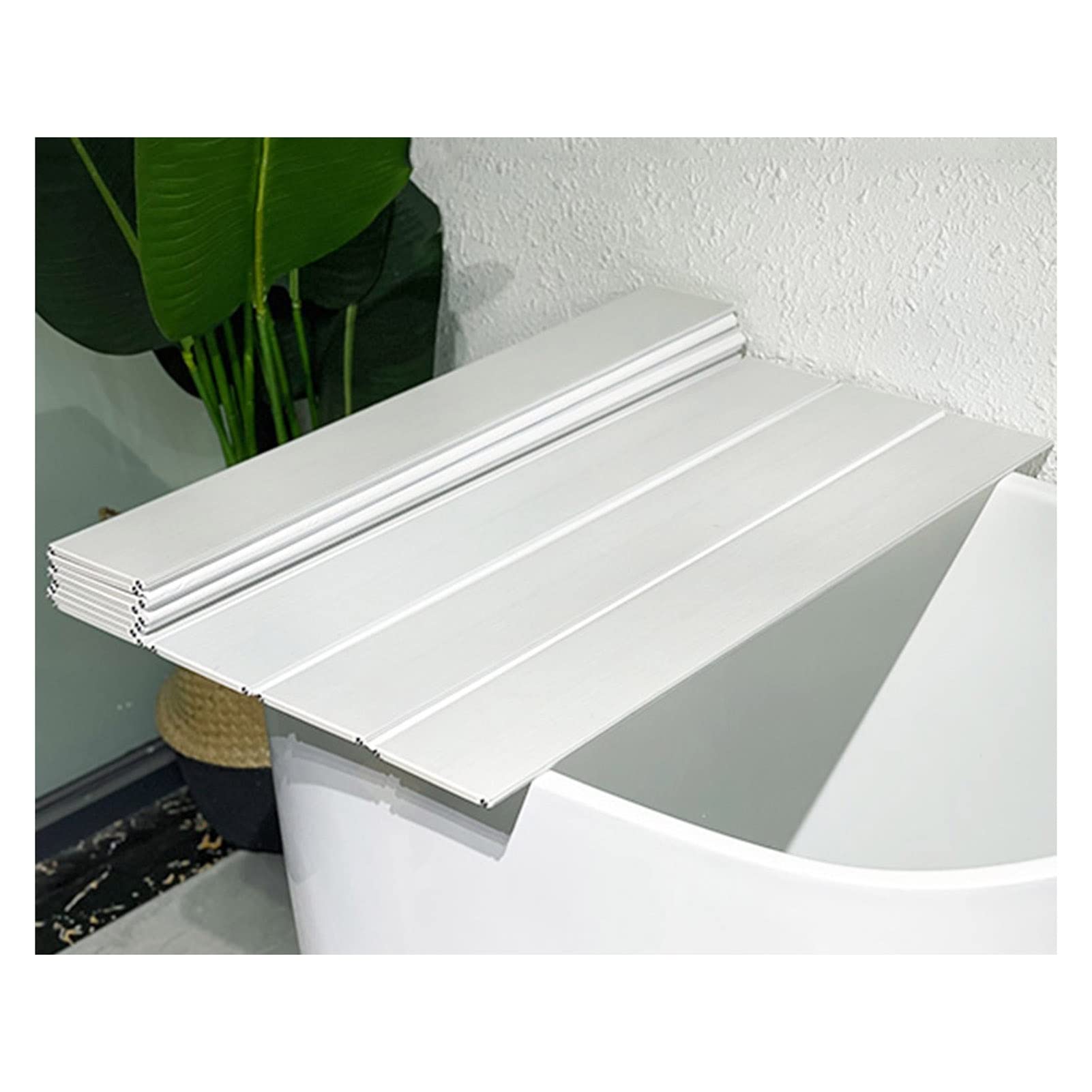 Tapa de baño de PVC de alta densidad con aislamiento térmico y acabado blanco premium