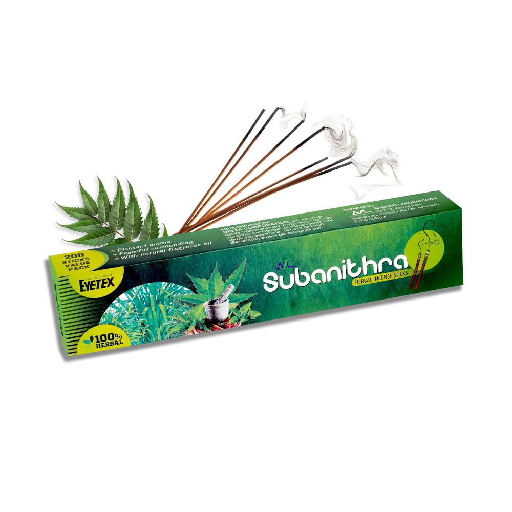 Herbal Incense 200 Sticks|from The House of Eyetex|100% Herbal|Chemical-Free|Low Smoke Output|Eco-Friendly