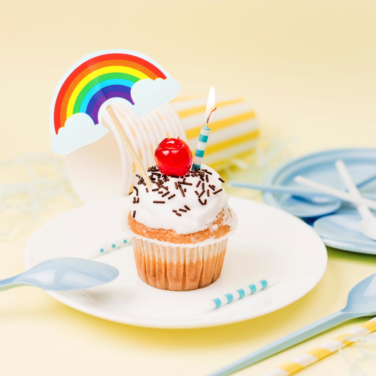 30 Decorazioni Per Soffitto A Spirale Arcobaleno - Twin Twist E Stelle Appese Per Feste Di Compleanno, Baby Shower E Decorazioni Per Interni/Esterni