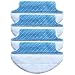 4-pack Wet & Dry Microfiber Mop Pad Mopping Cloth For Ecovacs Deebot DT85 DT83 eDM81