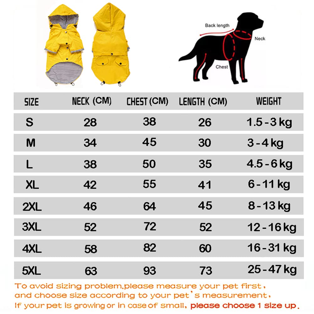 Impermeable para Perros, Abrigo Impermeable for Perros pequeños, medianos y Grandes, Chaqueta Cortavientos, Sudadera Deportiva con Capucha, Ropa for Mascotas(Pink,XL)