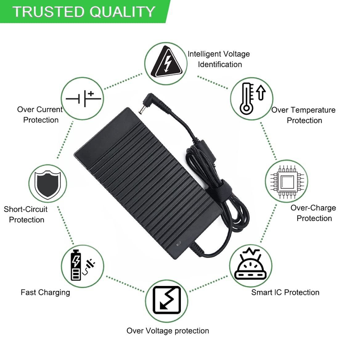 XITAI 19 V 9,5 A 180 W adapter zasilacz ładowarka zamiennik do Asus G55VW G75VW G75VX G750 G750JW G750JX do MSI GT60 GT70 (5,5 * 2,5 mm) wielorazowy