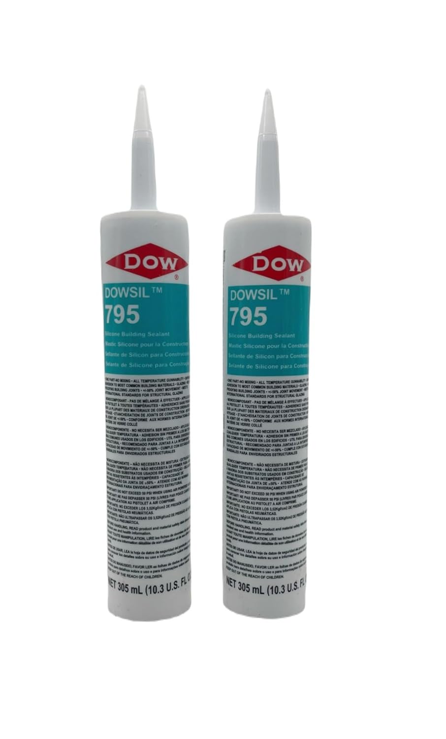 Dow Corning 795 Silicone Building Sealant Grey (2Pack)