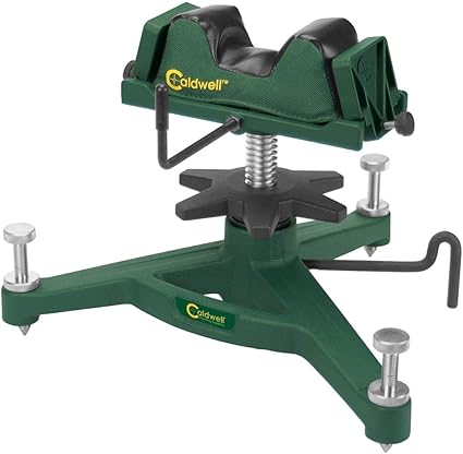 El trípode de tiro Battenfeld Caldwell The Rock Deluxe es un producto unisex con peso de 15.5 lb y ajustes finos de elevación. Incluye sistema de rodamientos de bolas y componentes de acero inoxidable.