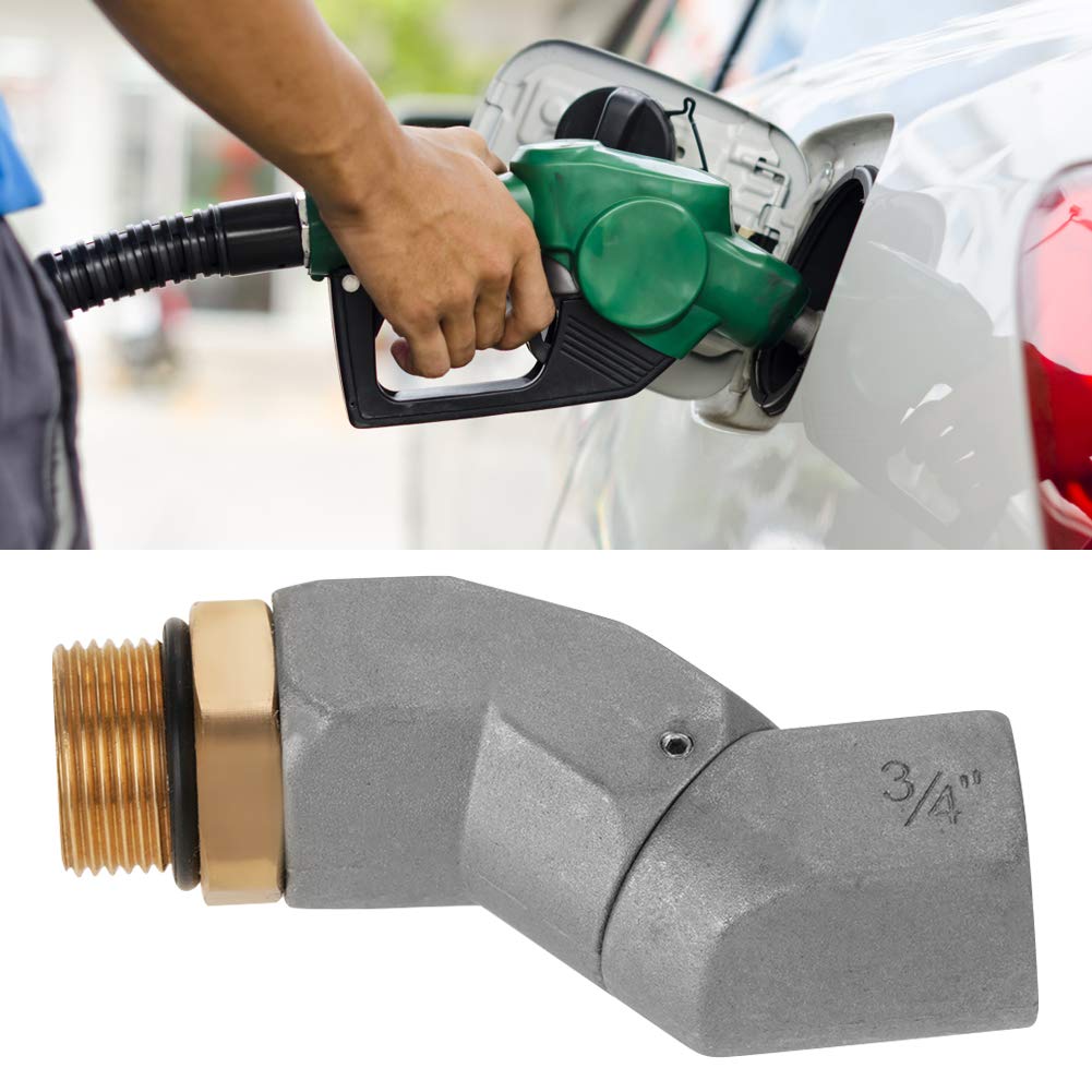 ViaGasaFamido Tuyau de Transfert de Carburant pivotant 360 Connecteur Rotatif Raccord de Pistolet de Carburant Accessoire 3/4 "mâle x 3/4" Femelle pivotant à Plusieurs Plans pour buse de Carburant