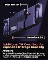 Vista 7 de Steam Deck Dock for Steam Deck/OLED, Portable Stand Design USB C Hub with TF Card Slot, HDMI 2.0 4K@60Hz Display, 2*USB-A 3.0, USB-C PD 100W Max