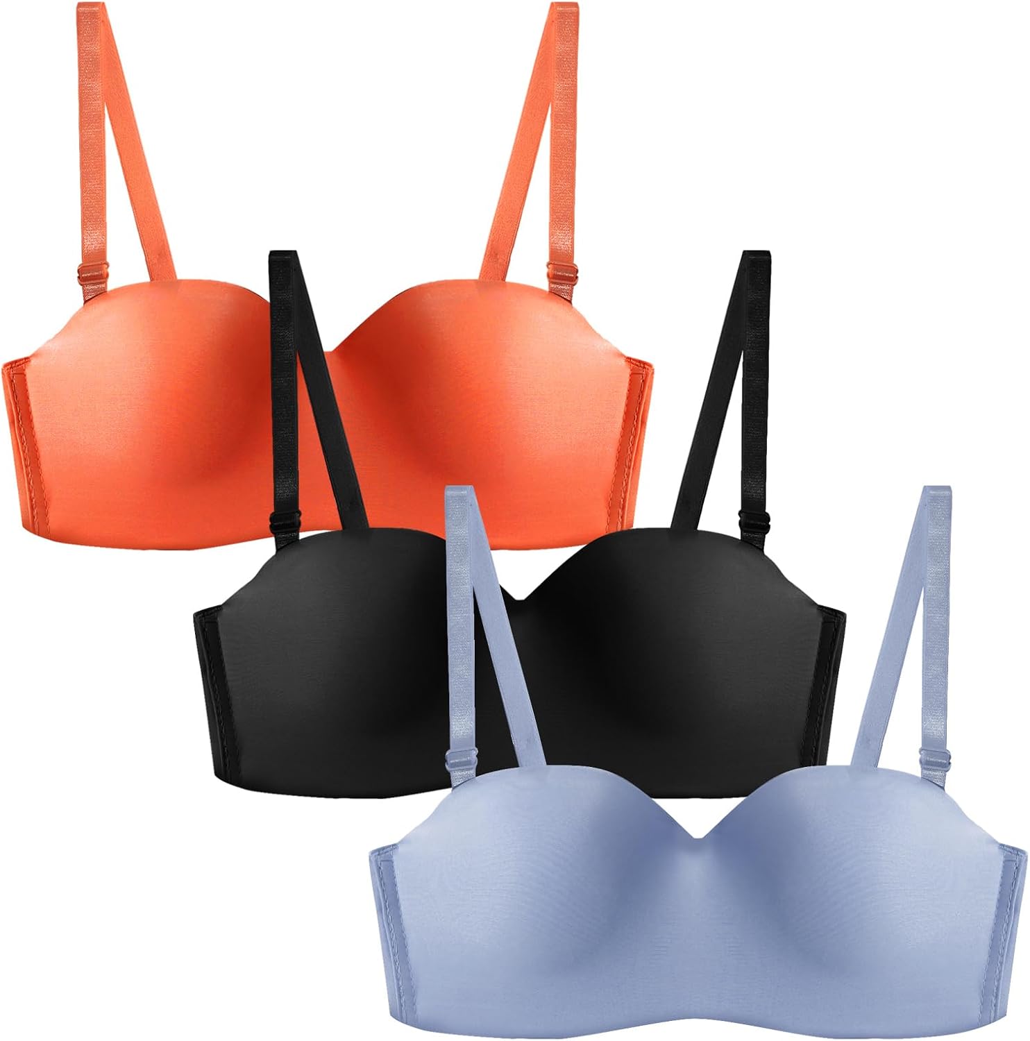 Happy Cherry Teen Girls Casual Training Bra Wireless Cotton Padded Everyday Sports Bra with Adjustable Straps for Big Kids