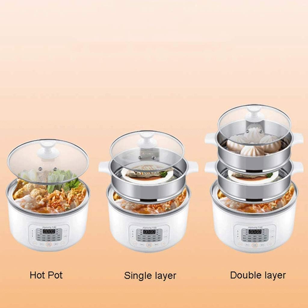 Electric Food Steamer, Vegetable 3 Layers Stackable Baskets With Timer, Diameter 32.4cm