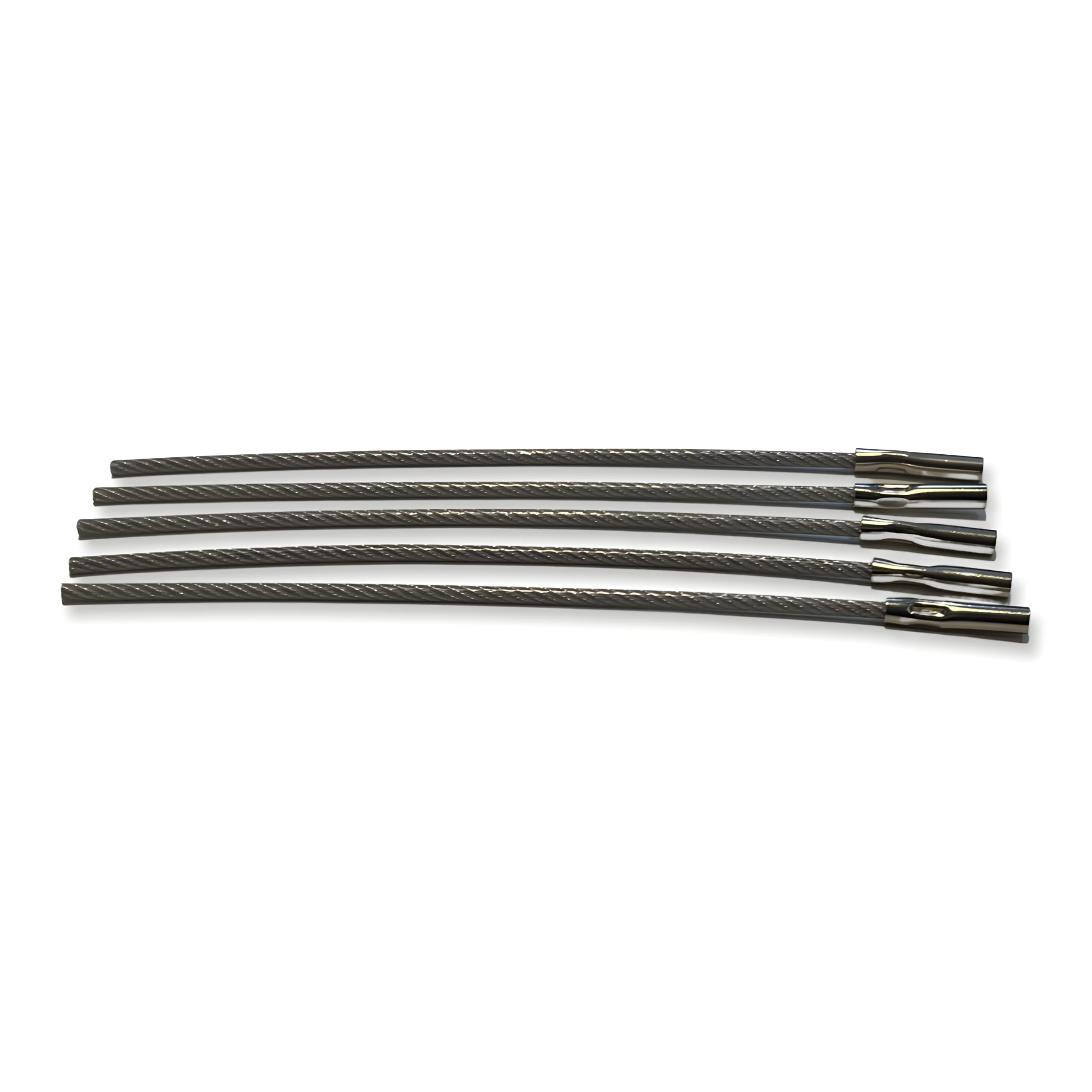 Lot de 100 anneaux de verrouillage en acier inoxydable 14 cm pour câble d'avion, joint inviolable