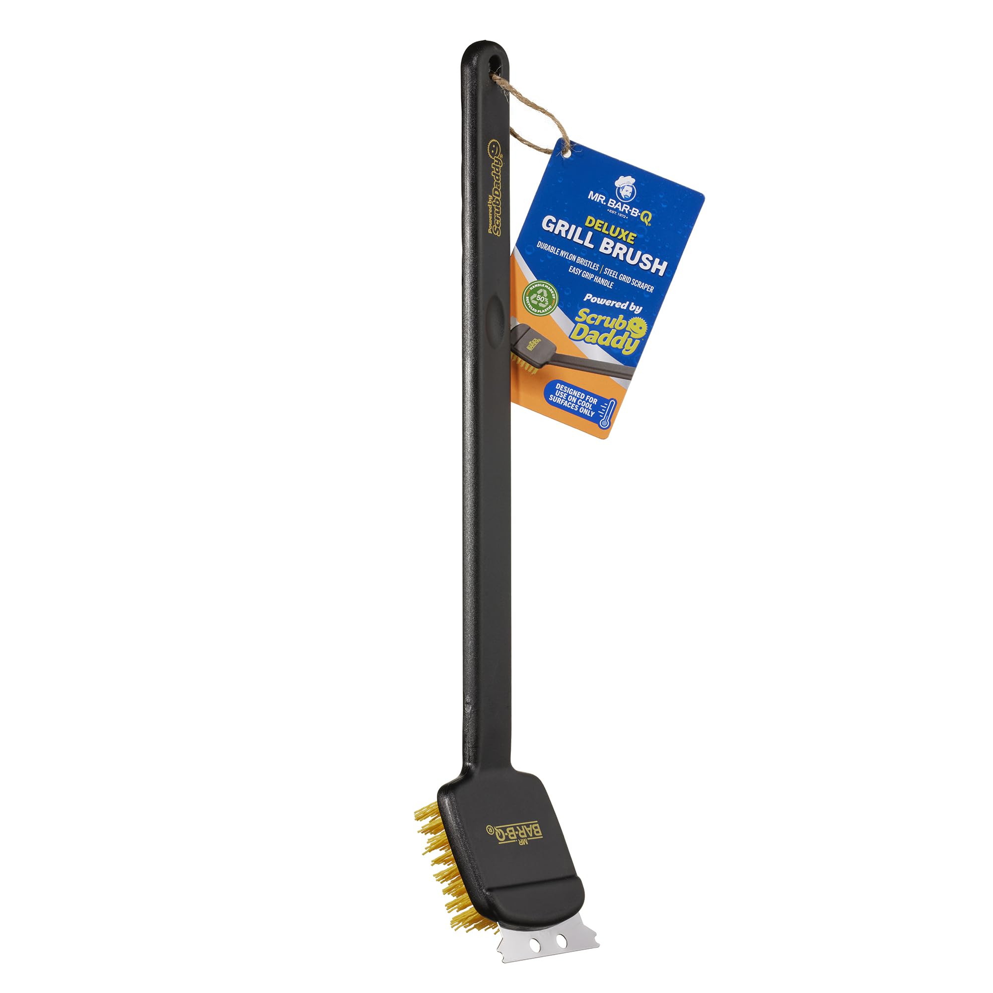 Mr Bar-B-Q 18 Deluxe Grill Brush Powered by Scrub Daddy