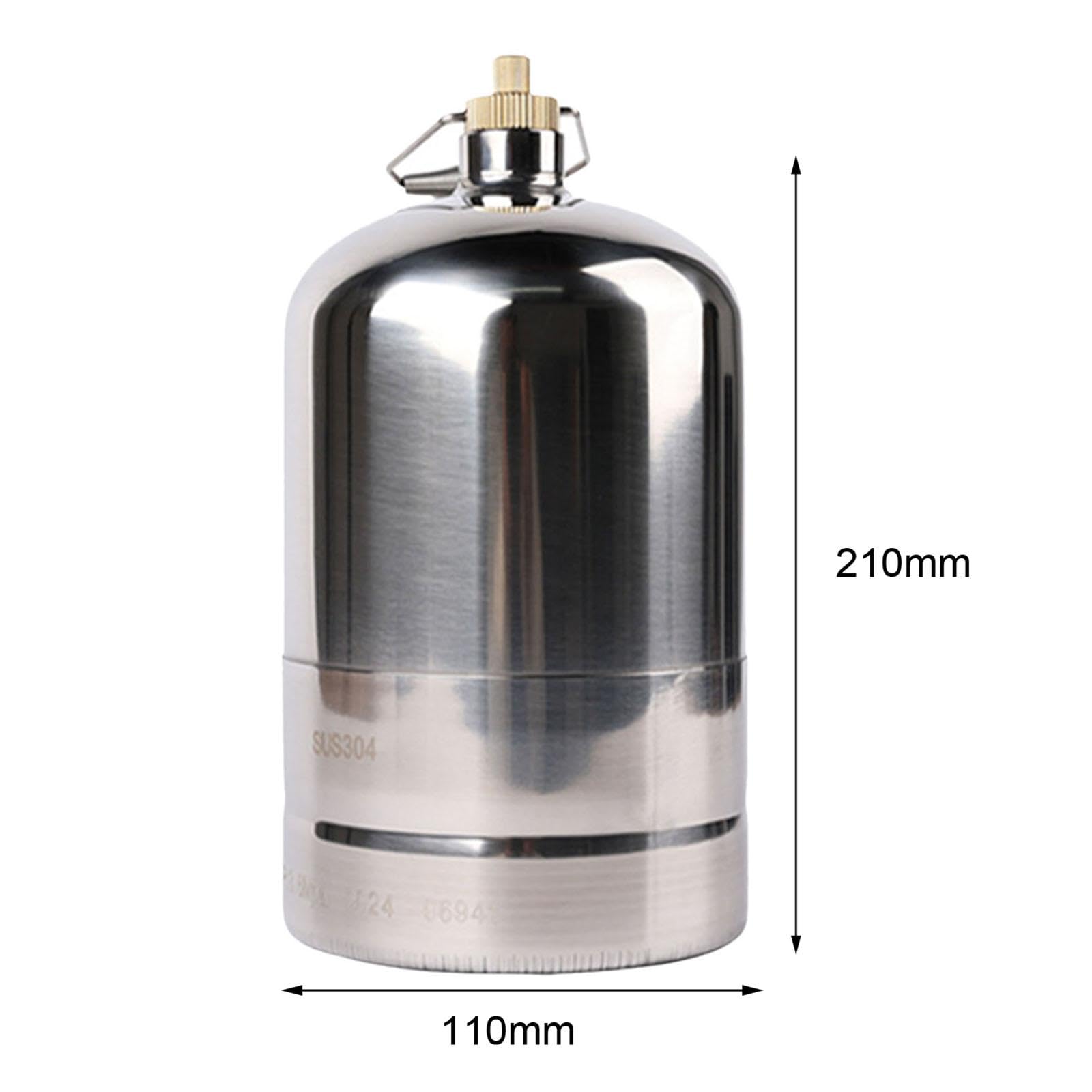MagiDeal Gastankzylinder, Camping-Gastank, leer, nachfüllbare Gasflasche, Gaskartusche, Camping-Gas-Kraftstoffkartusche zum Grillen im Freien