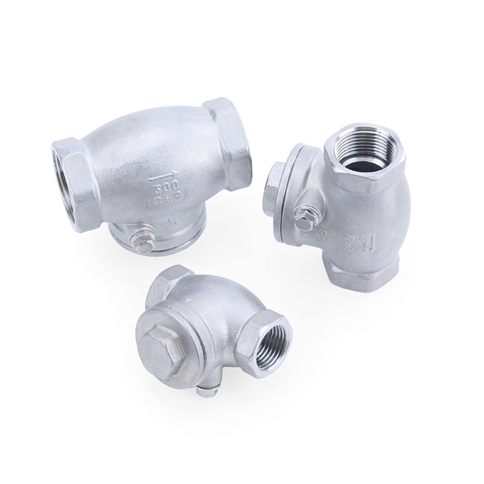 Clapet anti-retour DN32 horizontal en acier inoxydable 304 durable avec filetage femelle BSP