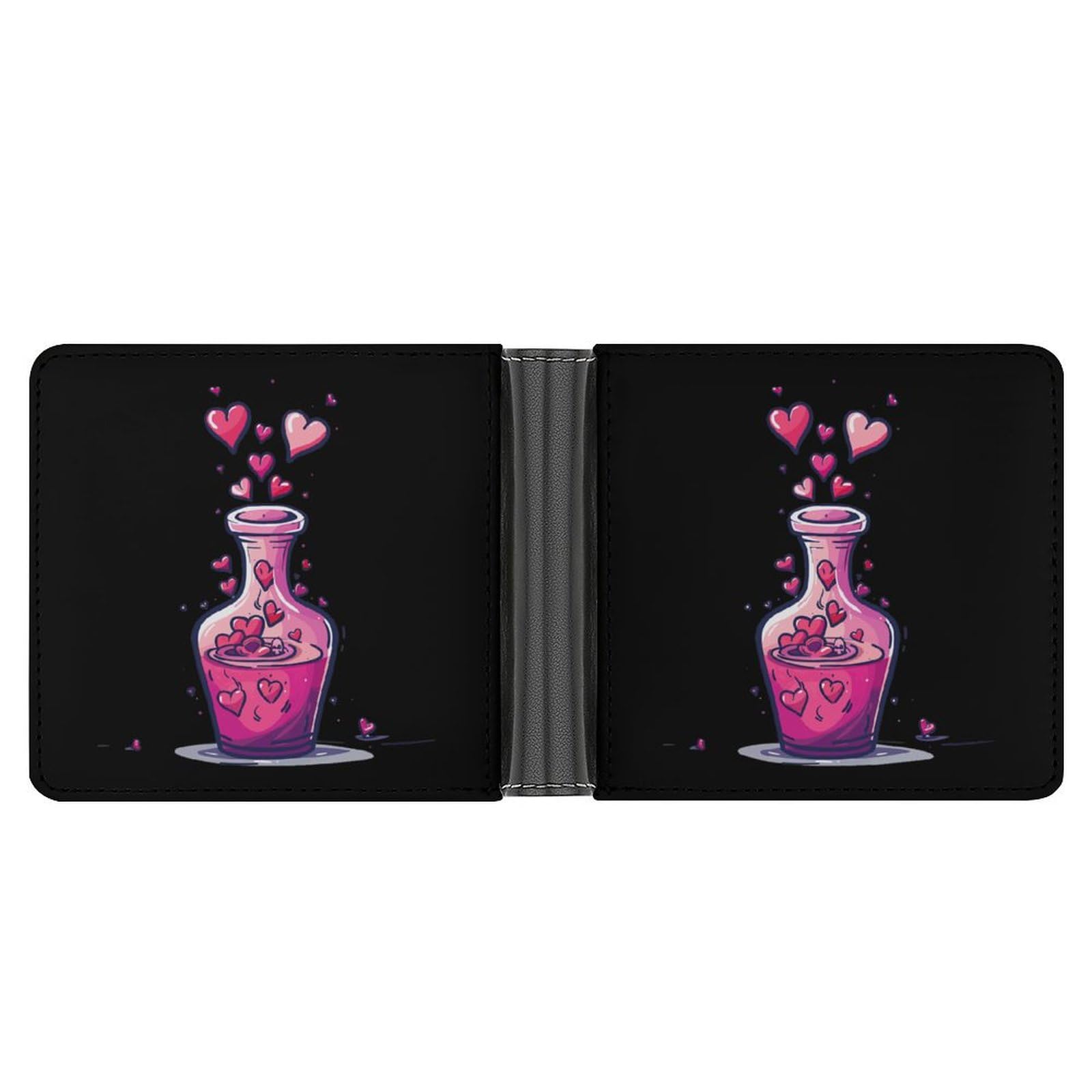 Cute And Fun Chemistry Bifold Wallet PU Leather Card Cash Holder Cute Purse for Men Women