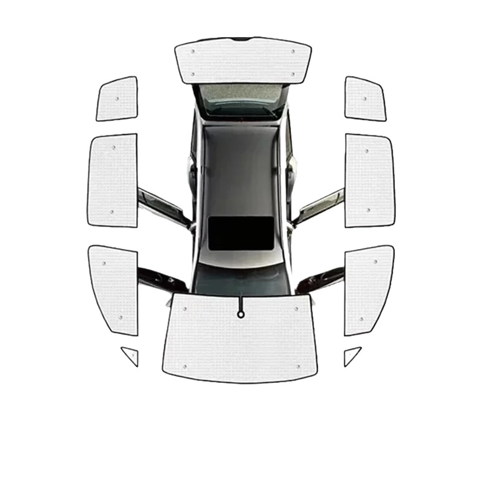 Tendine Parasole Auto per per Touran 1T 2003-2015 | Parasole Coperture integrali Parabrezza Oscuranti Visiere anti UV