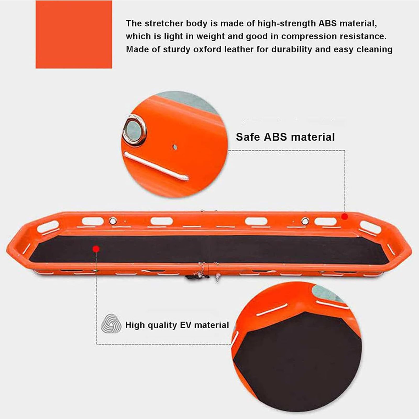 Cesta de rescate plegable desmontable portátil para evacuación de emergencia a gran altitud y operaciones de rescate multifuncionales